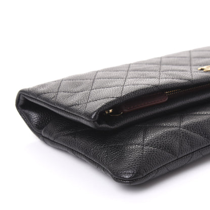 Chanel Caviar Quilted CC Beauty Clutch Black 5 of 9