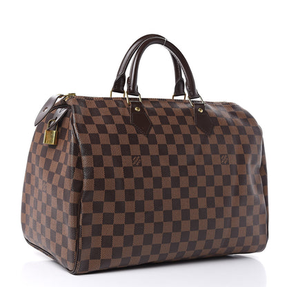 Louis Vuitton Damier Ebene Speedy 35 3 of 10