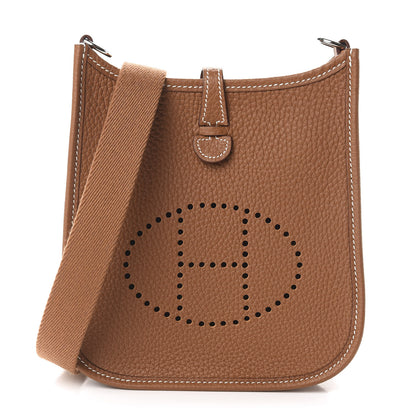 Hermes Taurillon Clemence Evelyne TPM Gold 1 of 11