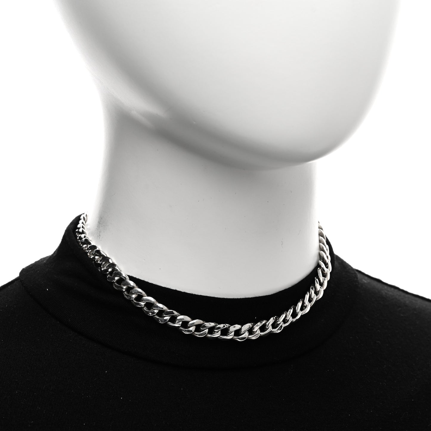 Sterling Silver Bella Mini ID Choker Necklace