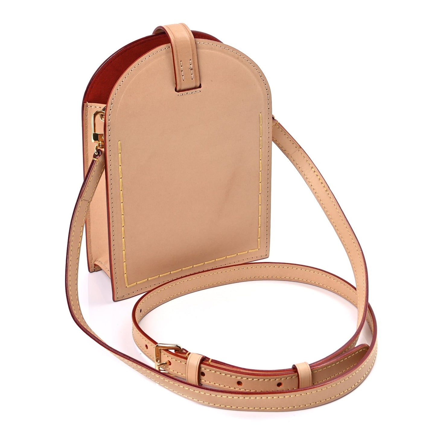 Vachetta Name Tag XL Clutch  Beige