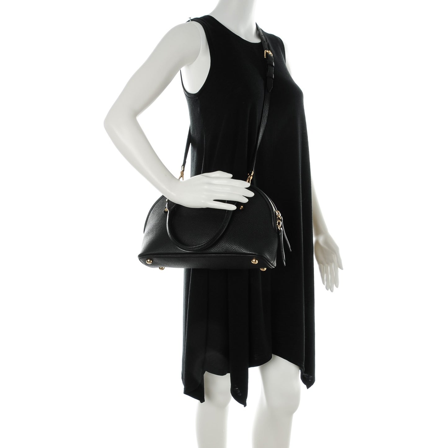 Grainy Calfskin Small Bloomsbury Black
