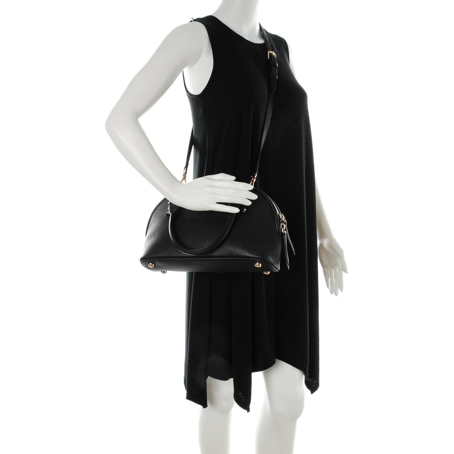 Burberry Grainy Calfskin Small Bloomsbury Black 2 of 9