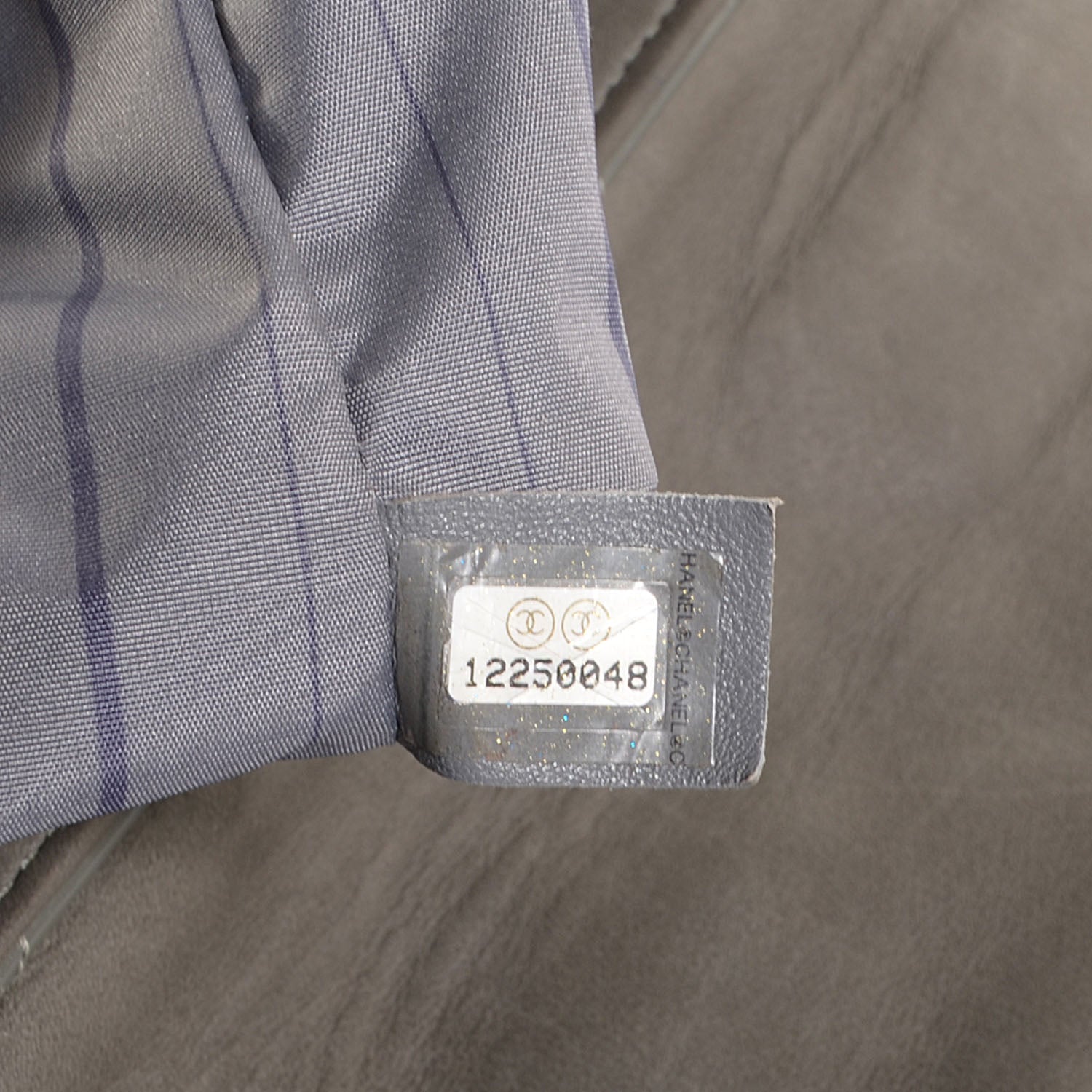 Chanel Glazed Calfskin Mademoiselle Lock Kelly Flap Bag Grey 6 of 7