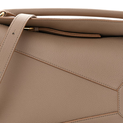 Loewe Grained Calfskin Small Puzzle Edge Bag Sand 7 of 11
