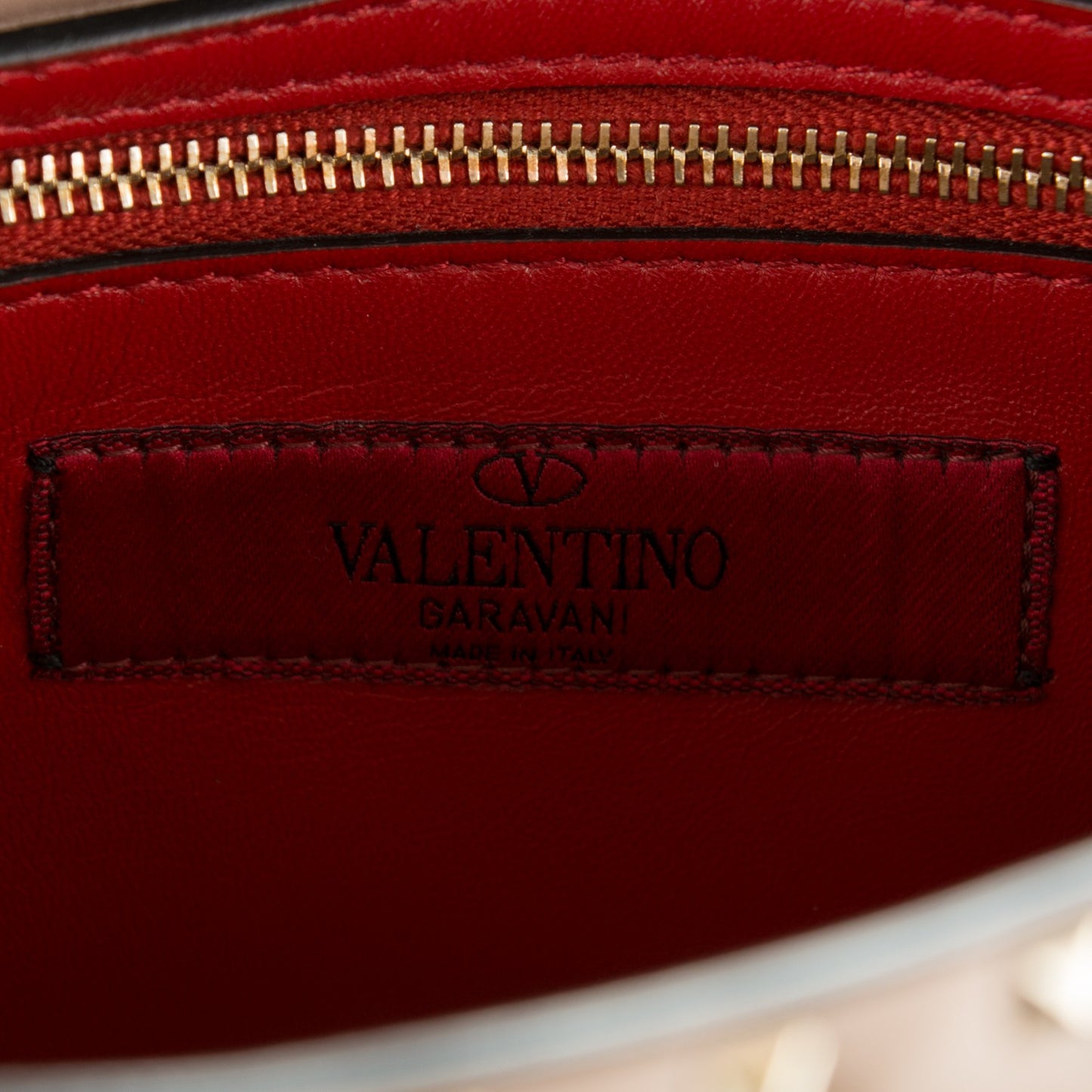 Lambskin Medium Rockstud Spike Shoulder Bag Poudre