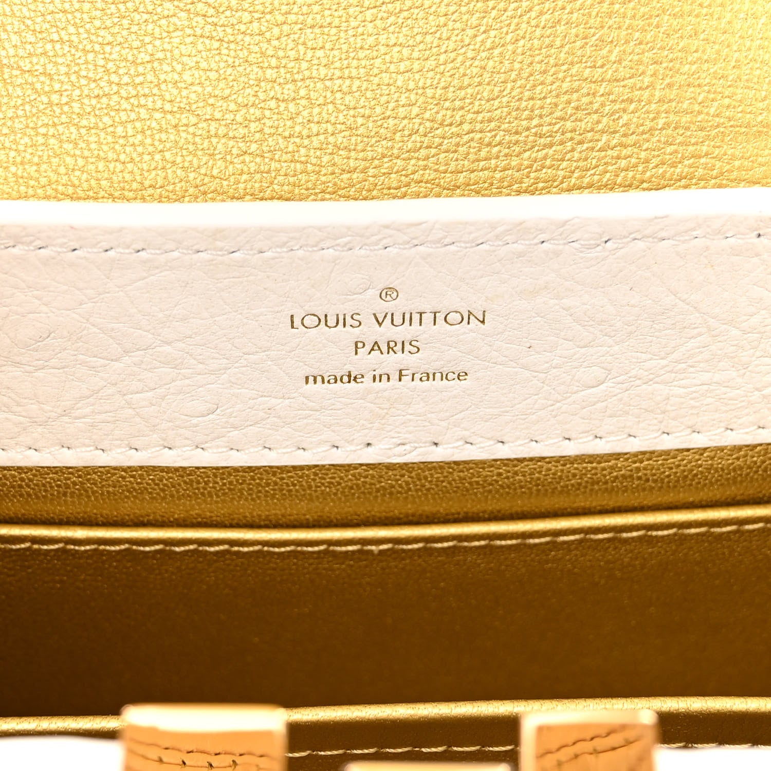 Louis Vuitton Ostrich Capucines Mini White 6 of 10
