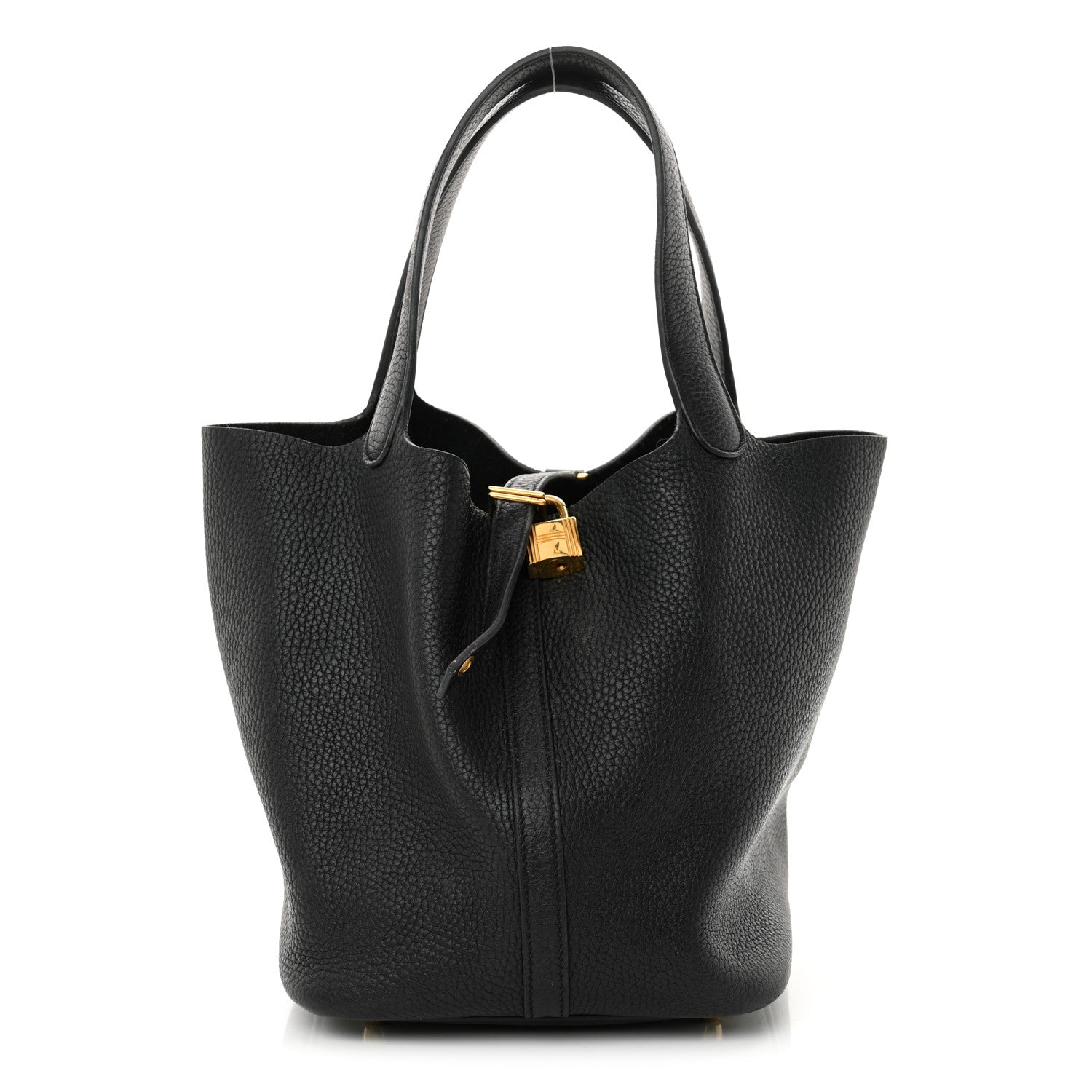 Hermes Taurillon Clemence Picotin Lock 22 MM Black 1 of 19