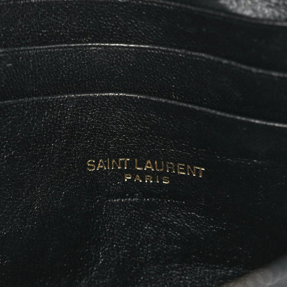 Saint Laurent Grain De Poudre Matelasse Monogram Mini Lou Camera Bag Black 5 of 9