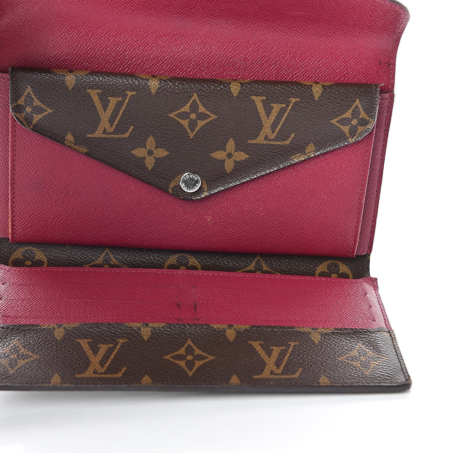 Monogram Epi Marie-Lou Long Wallet Fuchsia