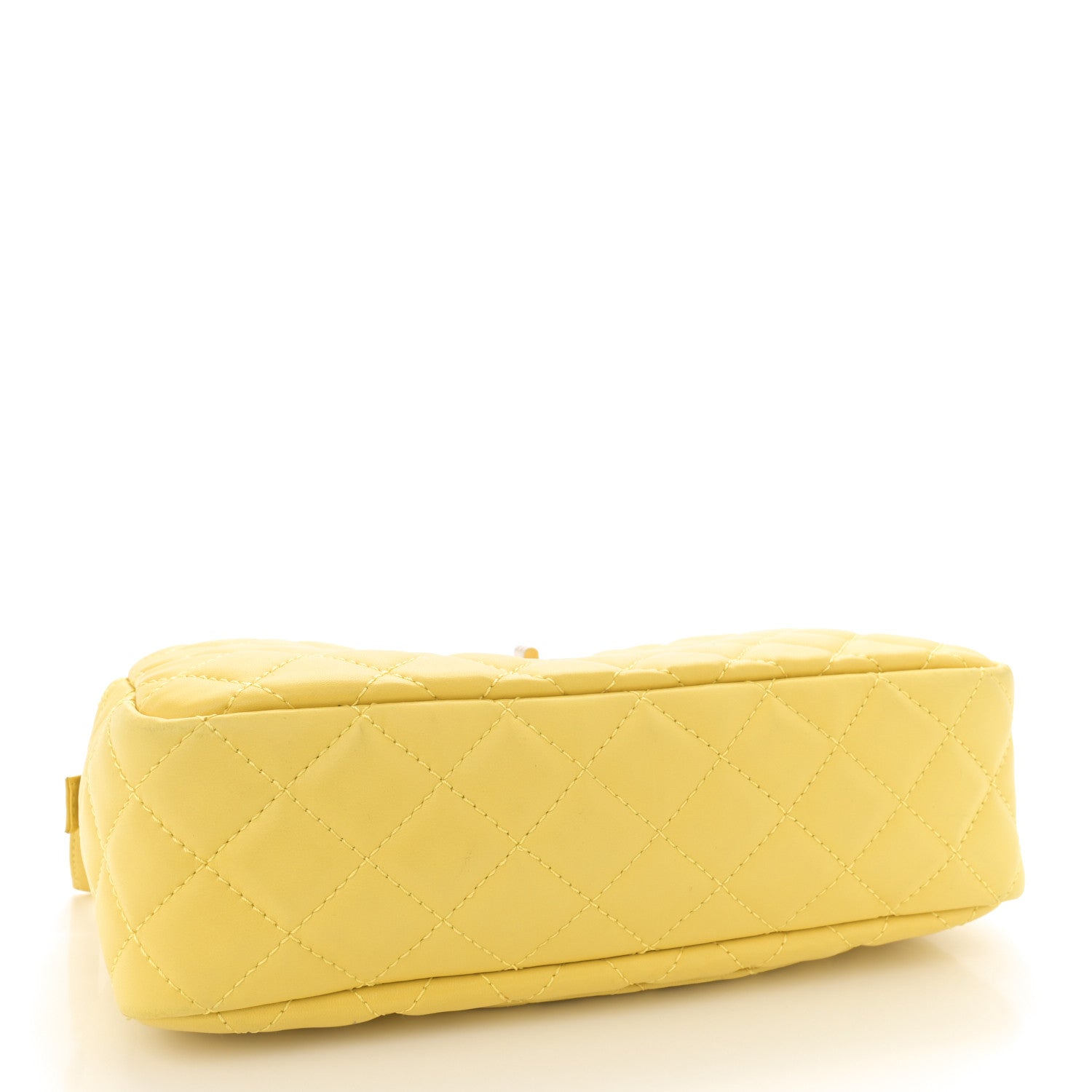 Chanel Calfskin Quilted Reissue Medium Camera Case  Yellow 4 of 15