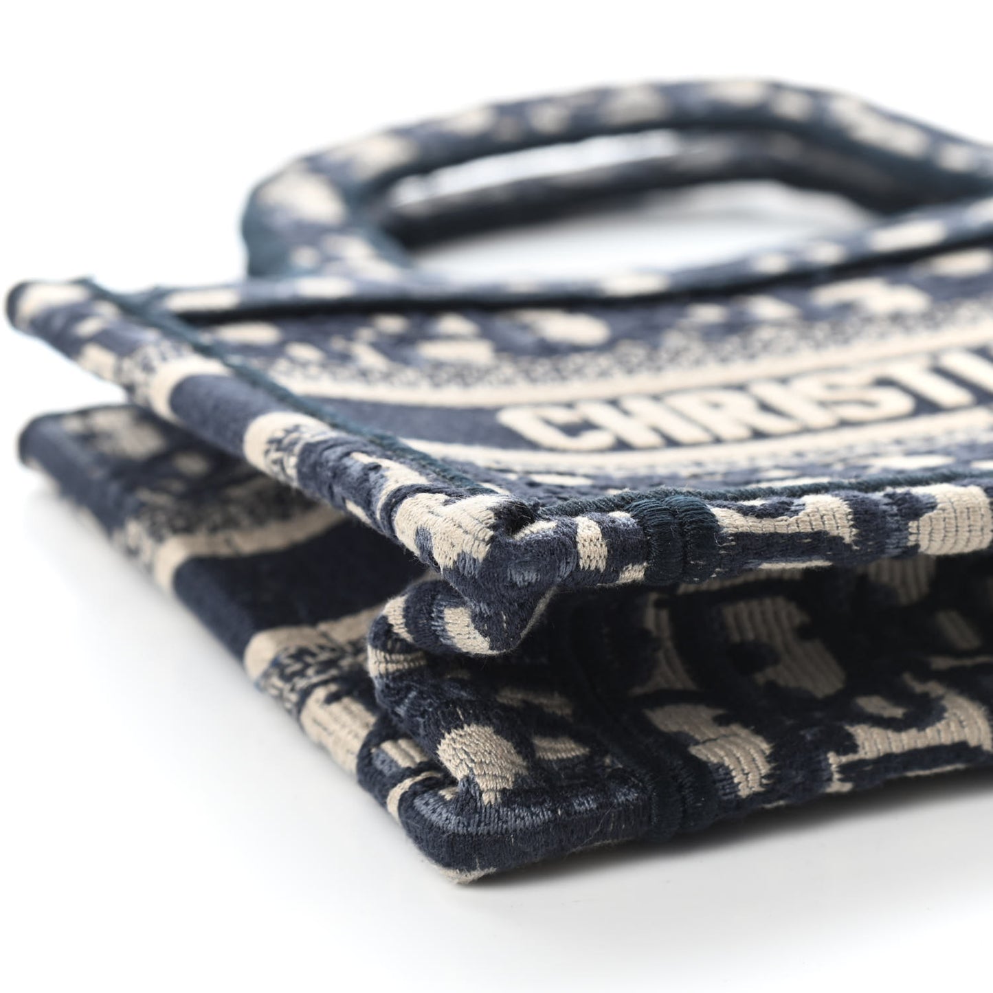 Oblique Mini Book Tote Blue Multicolor