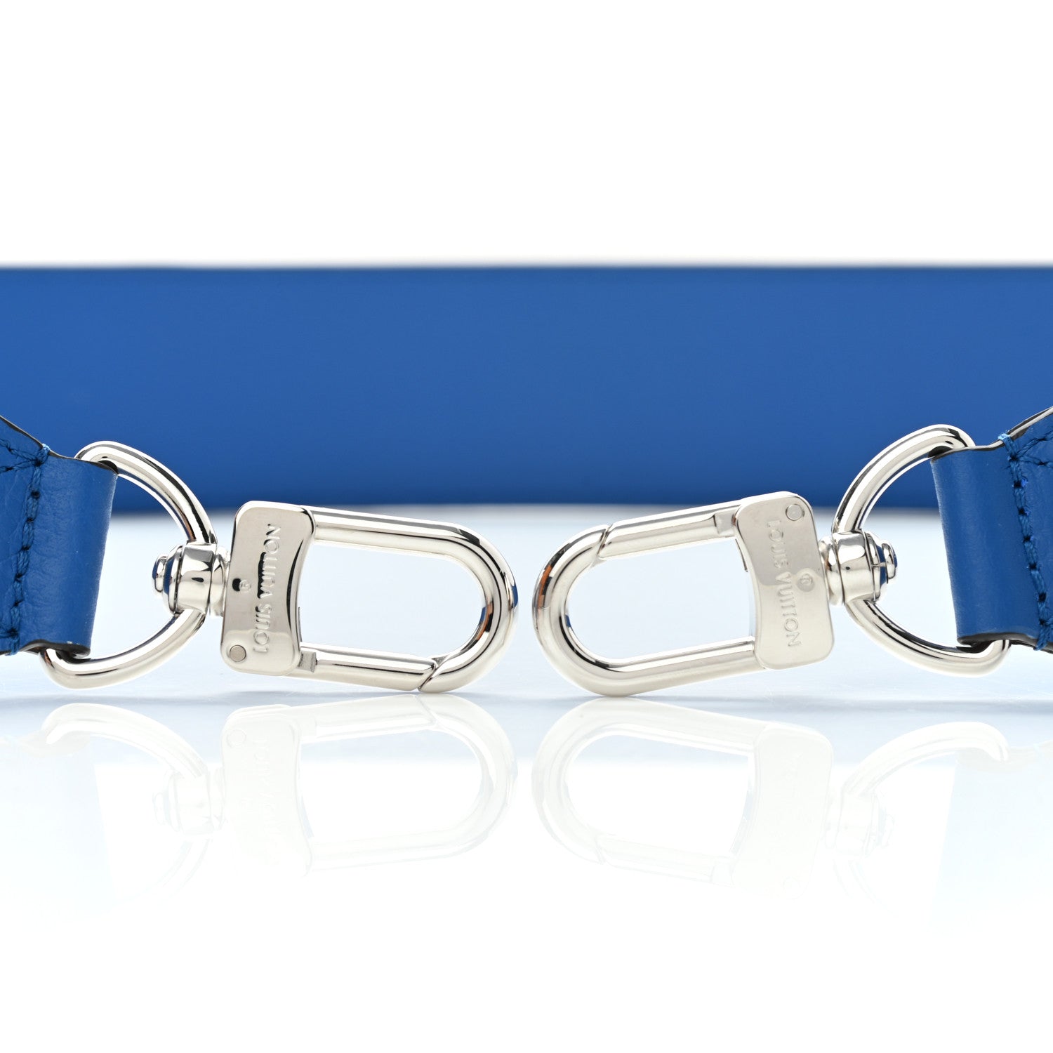 Louis Vuitton Taurillon Bandouliere Shoulder Strap Blue 3 of 6