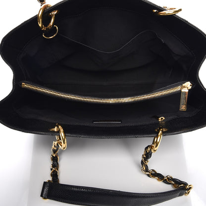 Chanel Caviar Quilted Grand Shopping Tote GST Black 5 of 12