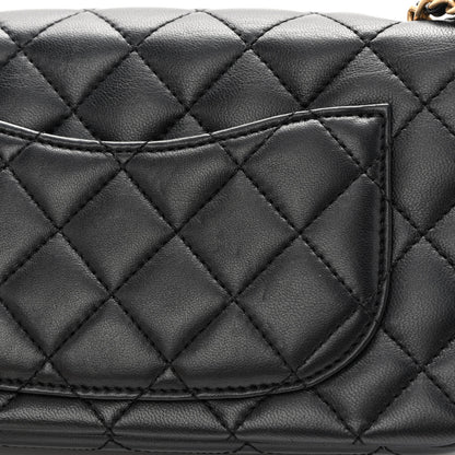 Chanel Lambskin Quilted Mini Rectangular Pearl Crush Flap Black 12 of 13