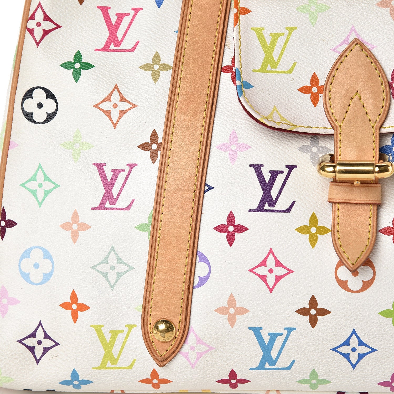 Louis Vuitton Monogram Multicolor Aurelia MM White 18 of 19