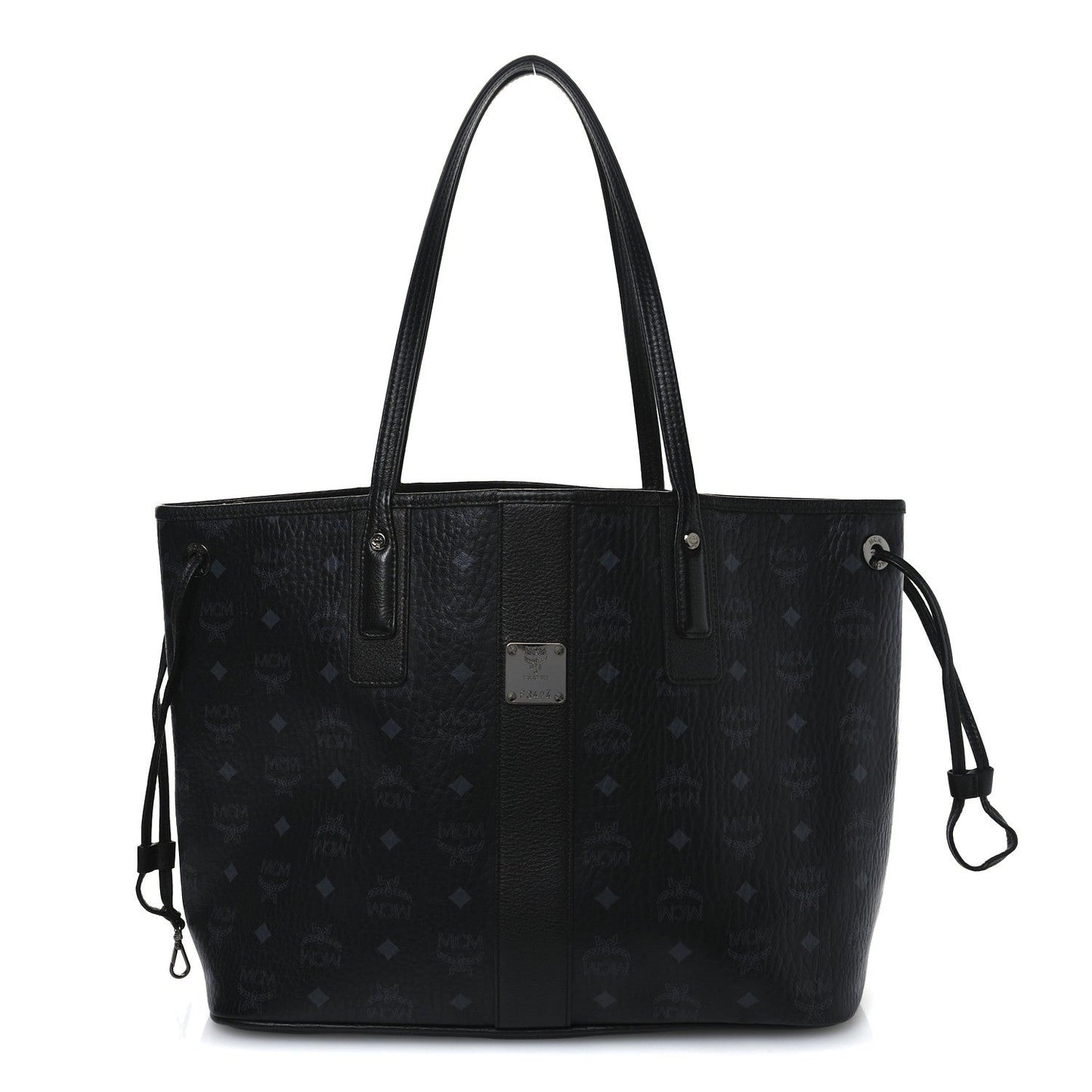 Visetos Medium Liz Reversible Shopper Tote Black