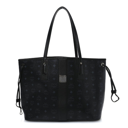 MCM Visetos Medium Liz Reversible Shopper Tote Black 1 of 7