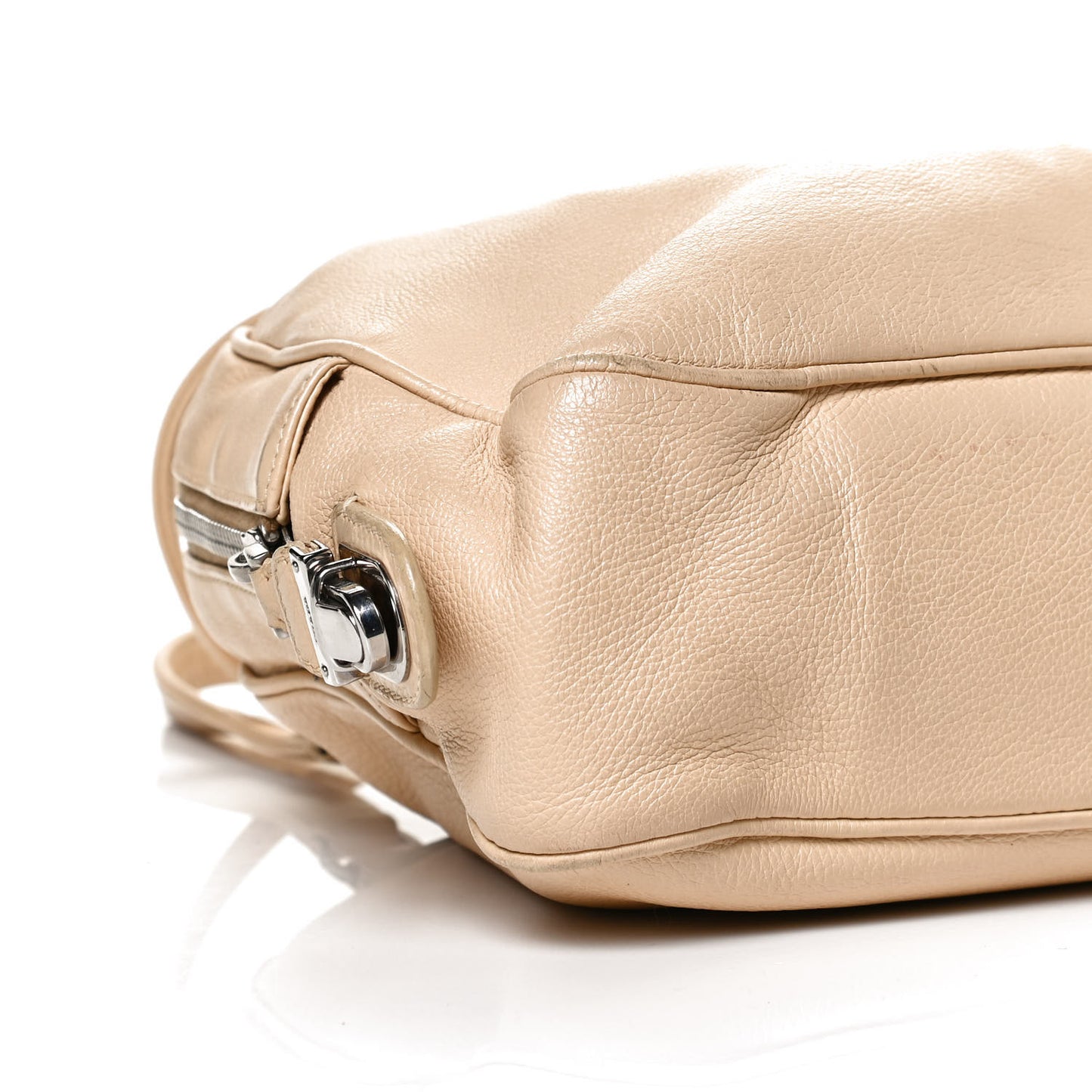 Vitello Daino Bowler Bag Quarzo