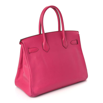 Hermes Chevre Mysore Birkin 30 Rose Shocking 2 of 10