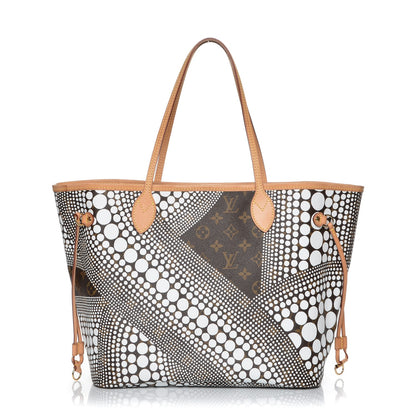 Louis Vuitton Monogram Kusama Waves Neverfull MM White 1 of 6