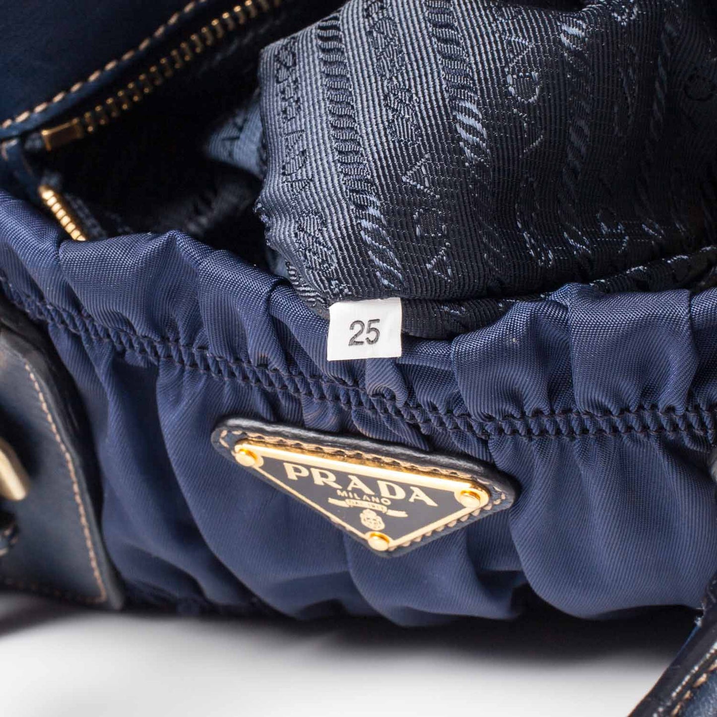 Tessuto Nylon Gaufre Tote Blue