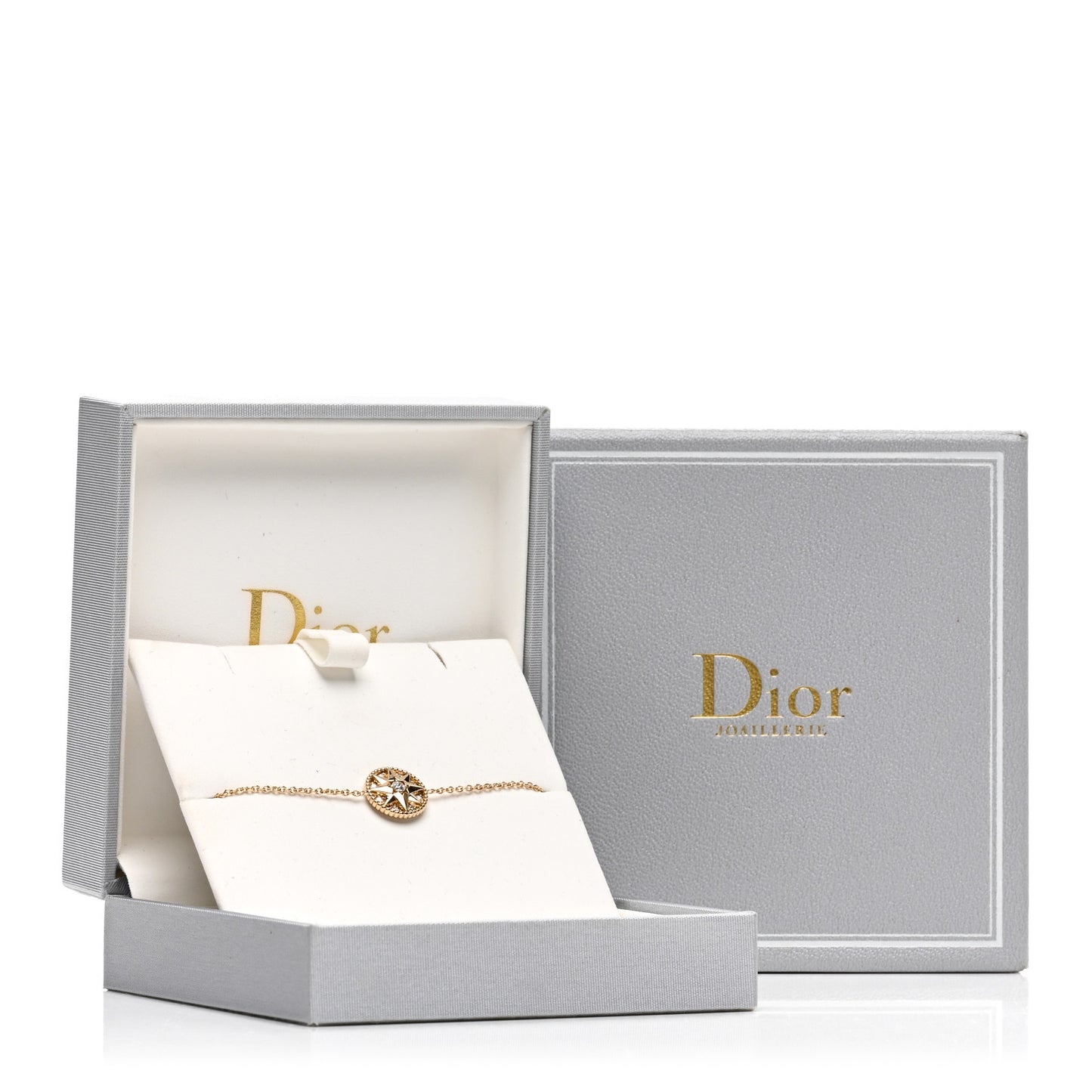 18K Yellow Gold Pave Diamond Rose Des Vents Bracelet