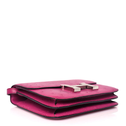 Hermes Ostrich Constance 18 Rose Pourpre 3 of 8