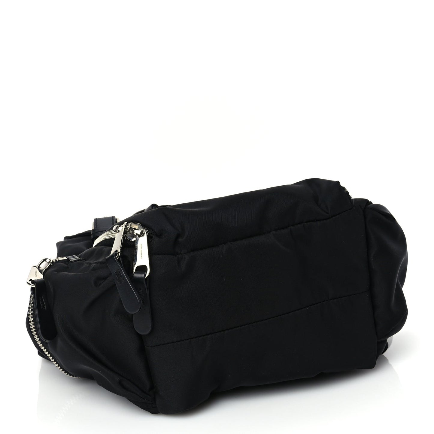 Nylon Logo Print Medium Rucksack Backpack Black