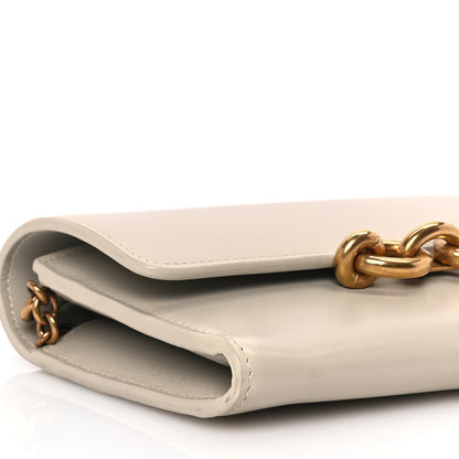 Saint Laurent Smooth Calfskin Le Maillon Chain Wallet Crema Soft 7 of 8