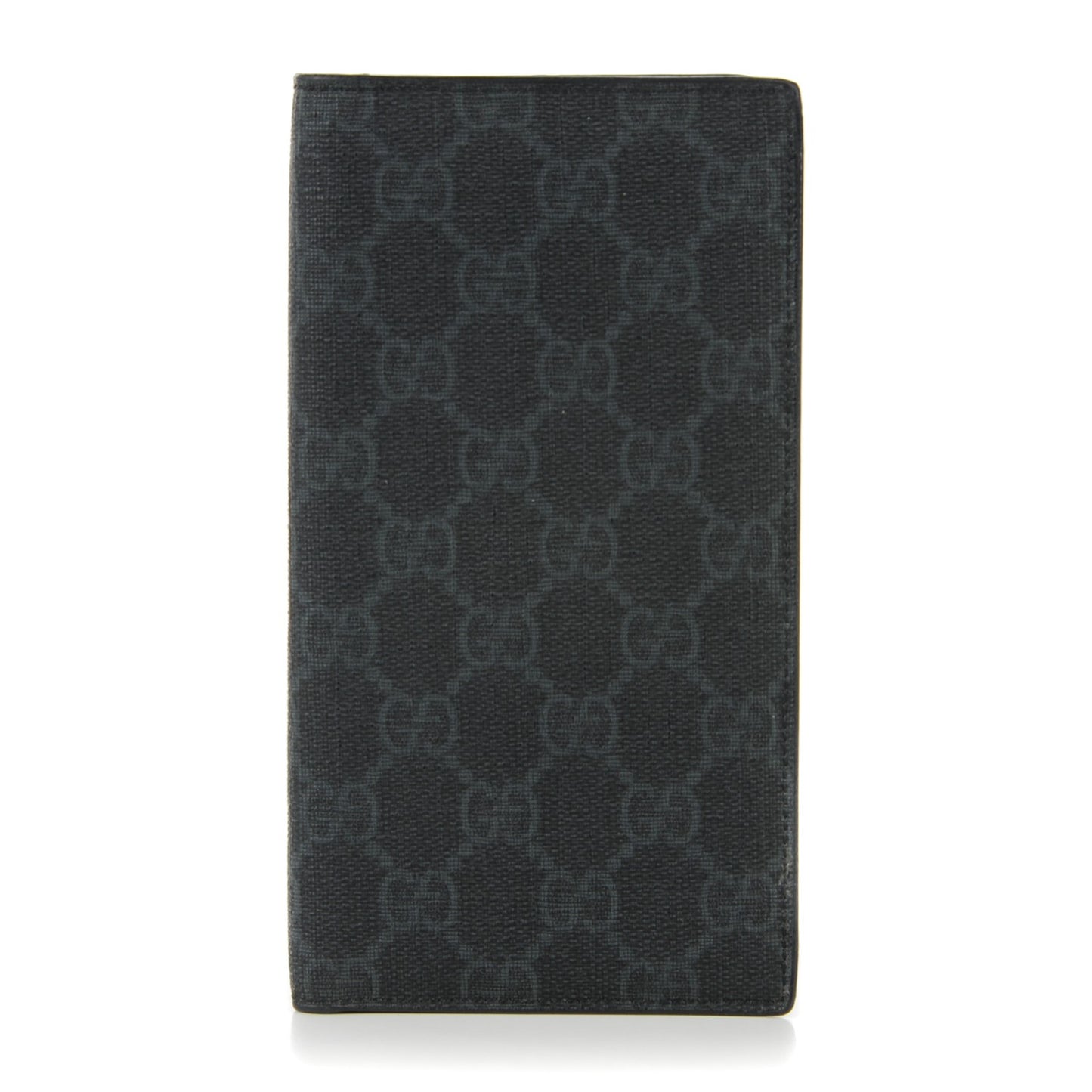 Monogram Coated Canvas Checkbook Cover Black