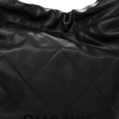 Chanel Shiny Caviar Quilted Monochrome Chanel 22 Black 9 of 11
