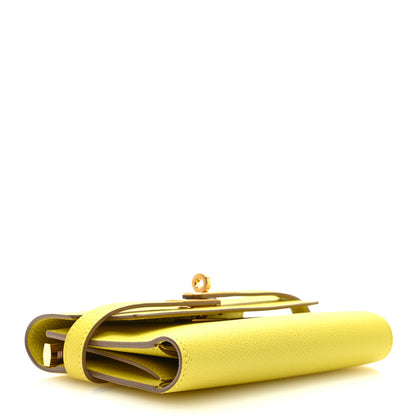 Hermes Epsom Medium Kelly Wallet Lime 4 of 6