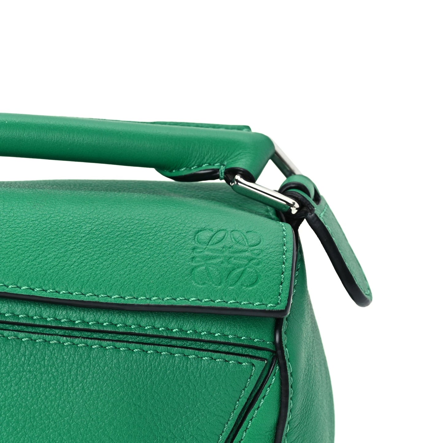 Calfskin Mini Puzzle Bag Jungle Green