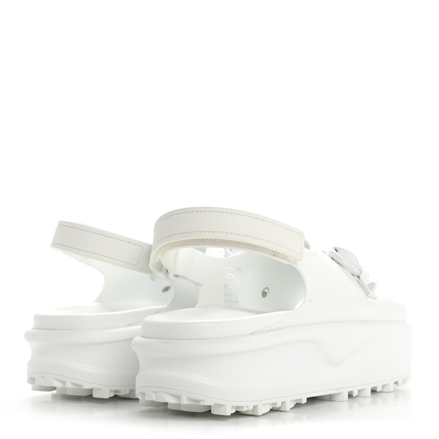 Gucci Soft Rubber Horsebit Touch Womens Strapped Sandals 38 Great White 5 of 7