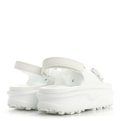 Gucci Soft Rubber Horsebit Touch Womens Strapped Sandals 38 Great White 5 of 7