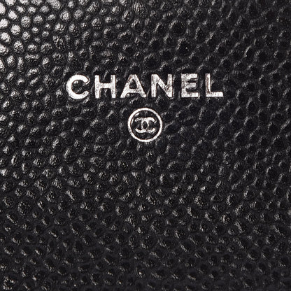 Chanel Caviar Quilted Flap Card Holder Wallet Black 6 of 9