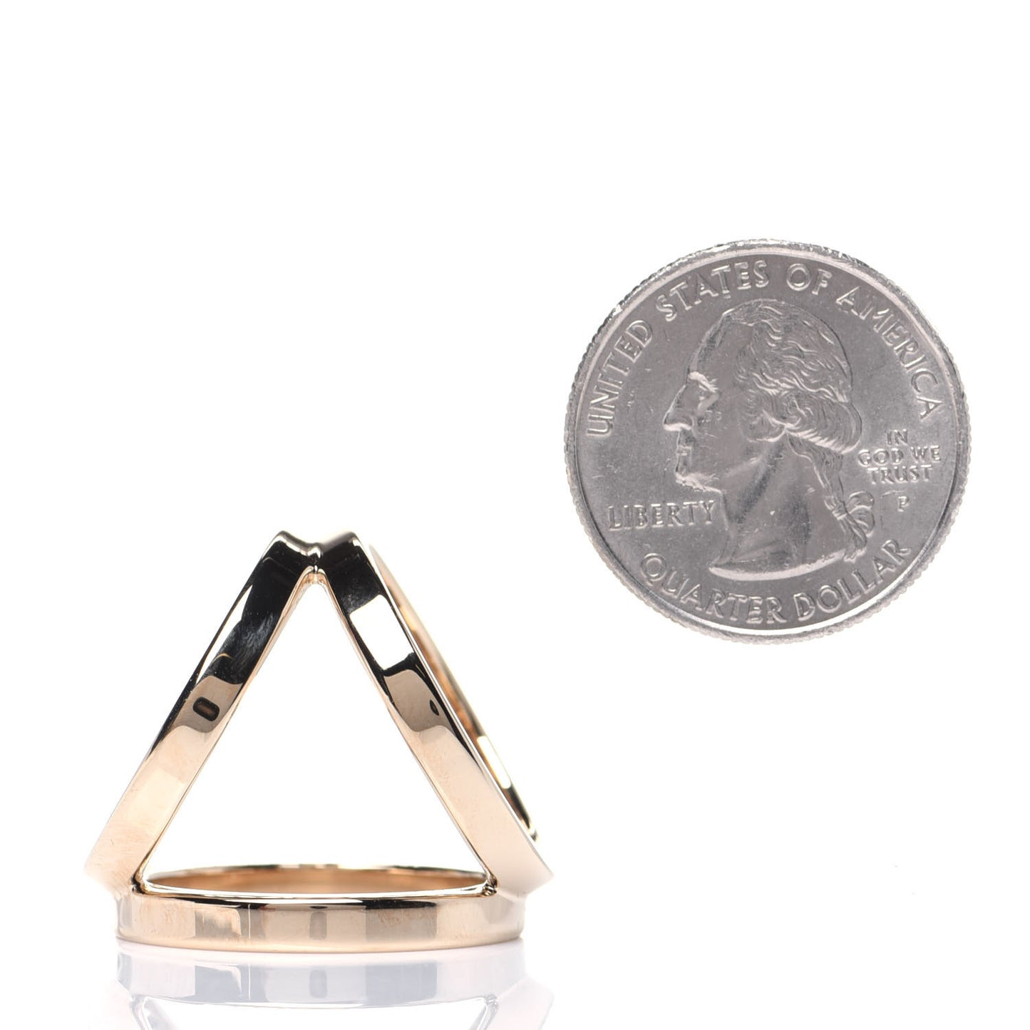 Permabrass Rose Gold Plated Trio Scarf Ring