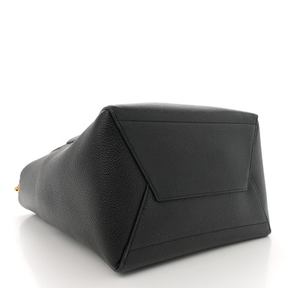 Celine Soft Grained Calfskin Sangle Bucket Bag Black 4 of 9