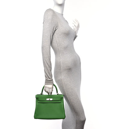 Hermes Togo Kelly Retourne 28 Vert Yucca 2 of 11