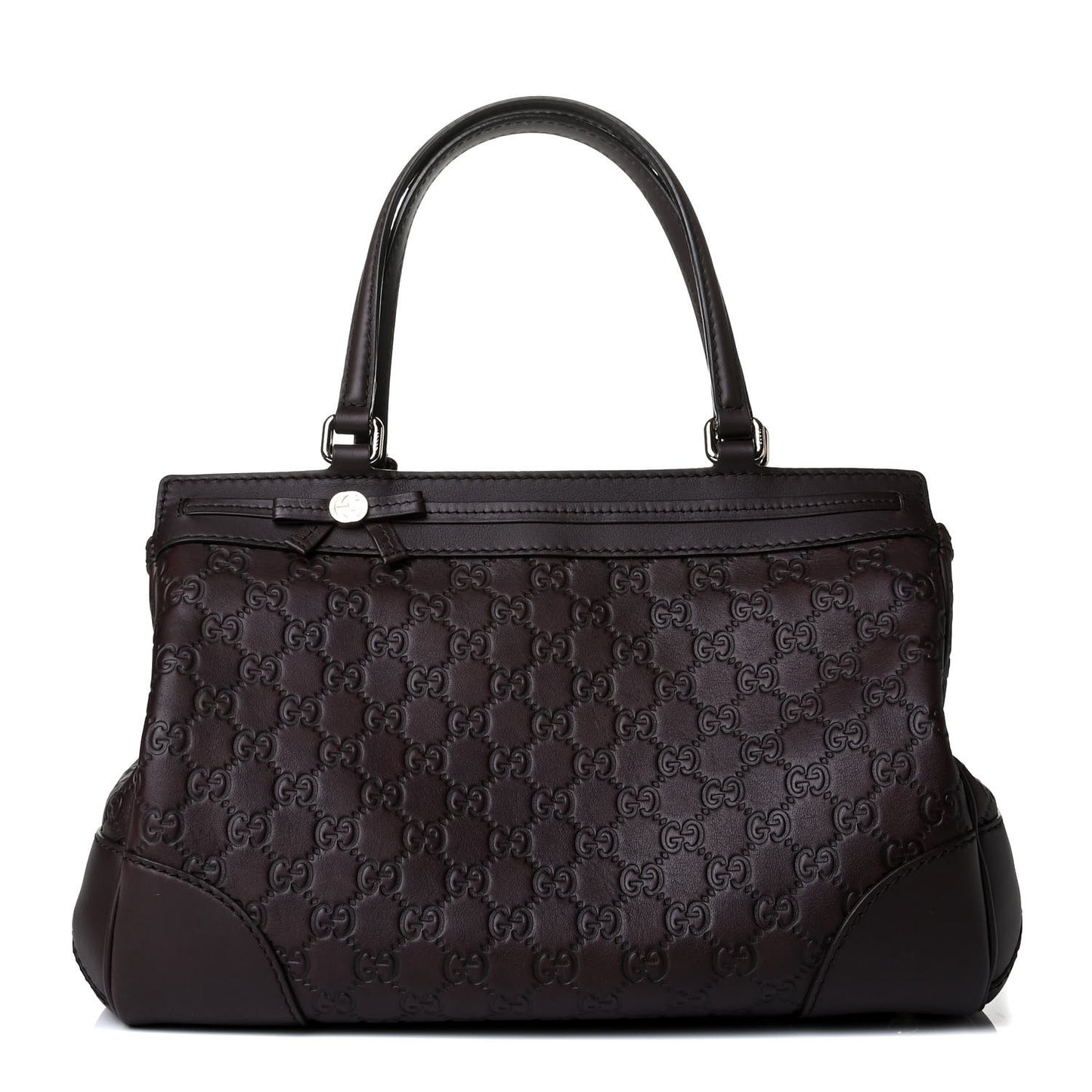 Guccissima Medium Mayfair Tote Dark Brown