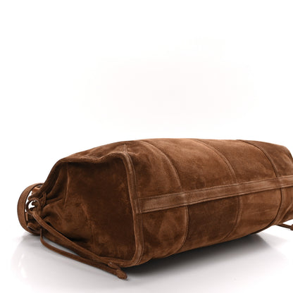 Prada Suede Large Bonnie Shoulder Bag Cocoa Brown 4 of 10