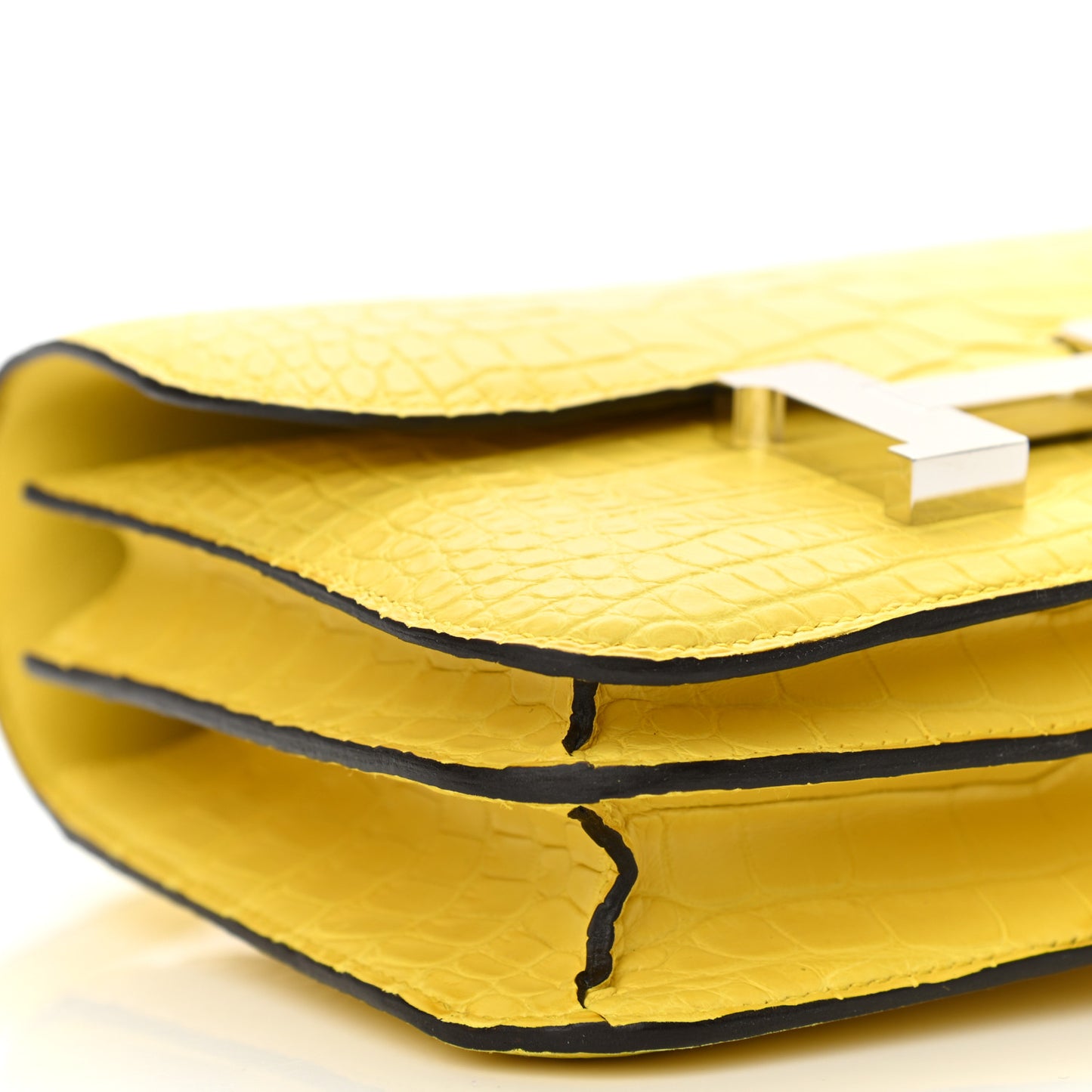 Matte Alligator Constance 18 Mimosa