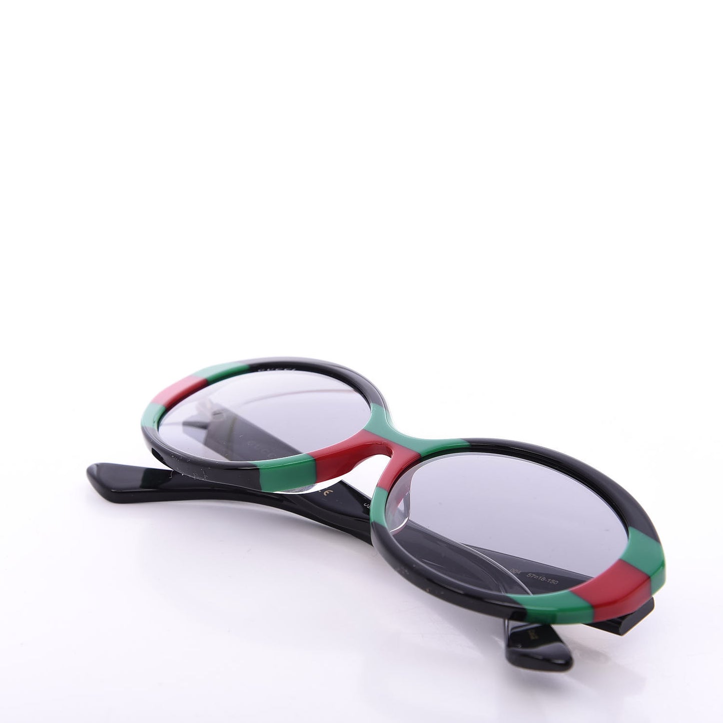 Round Web Sunglasses GG0279SA Black Green