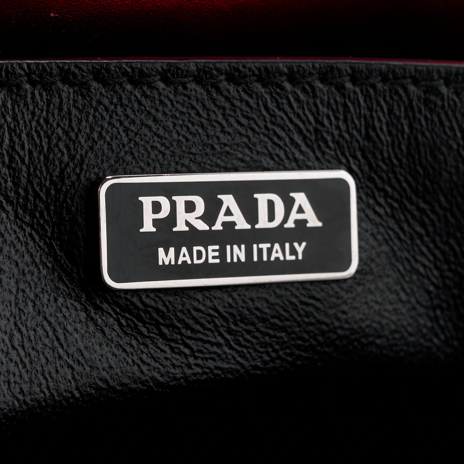 Prada City Calf Saffiano Cahier Bag Rosso Mordore Black 8 of 11