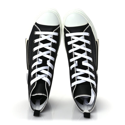 Christian Dior Nylon Calfskin Mens B23 High Top Sneakers 42.5 Black 6 of 8