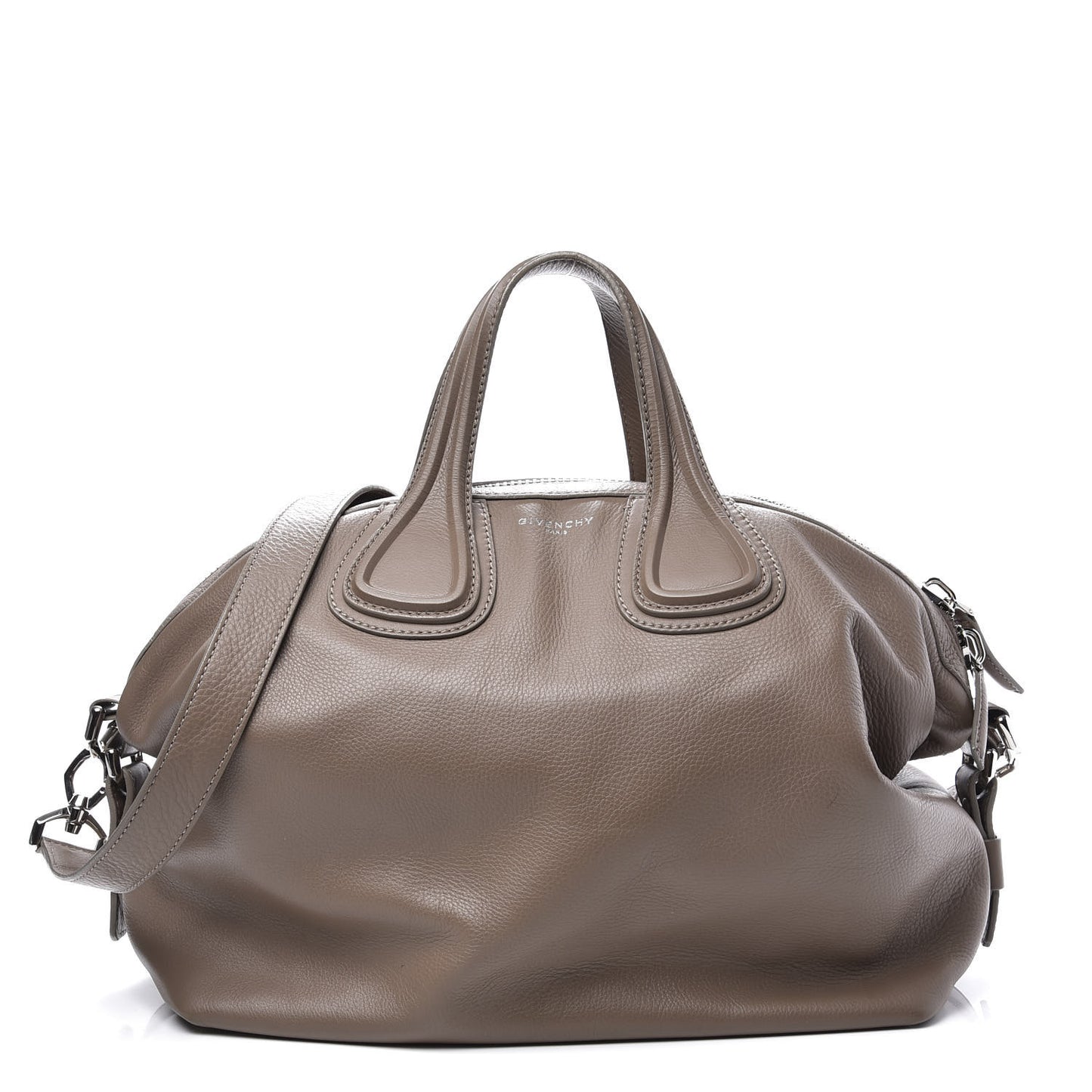 Waxy Grained Calfskin Medium Nightingale Mastic