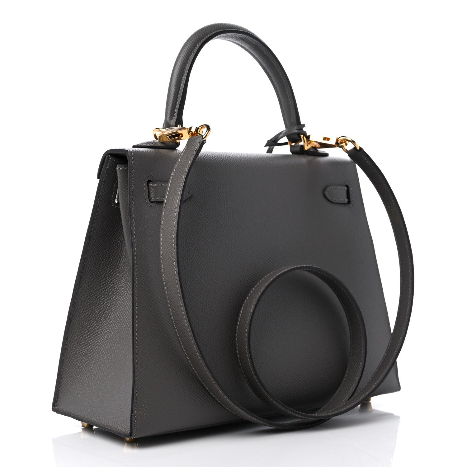 Hermes Epsom Kelly Sellier 25 Gris Meyer 3 of 10