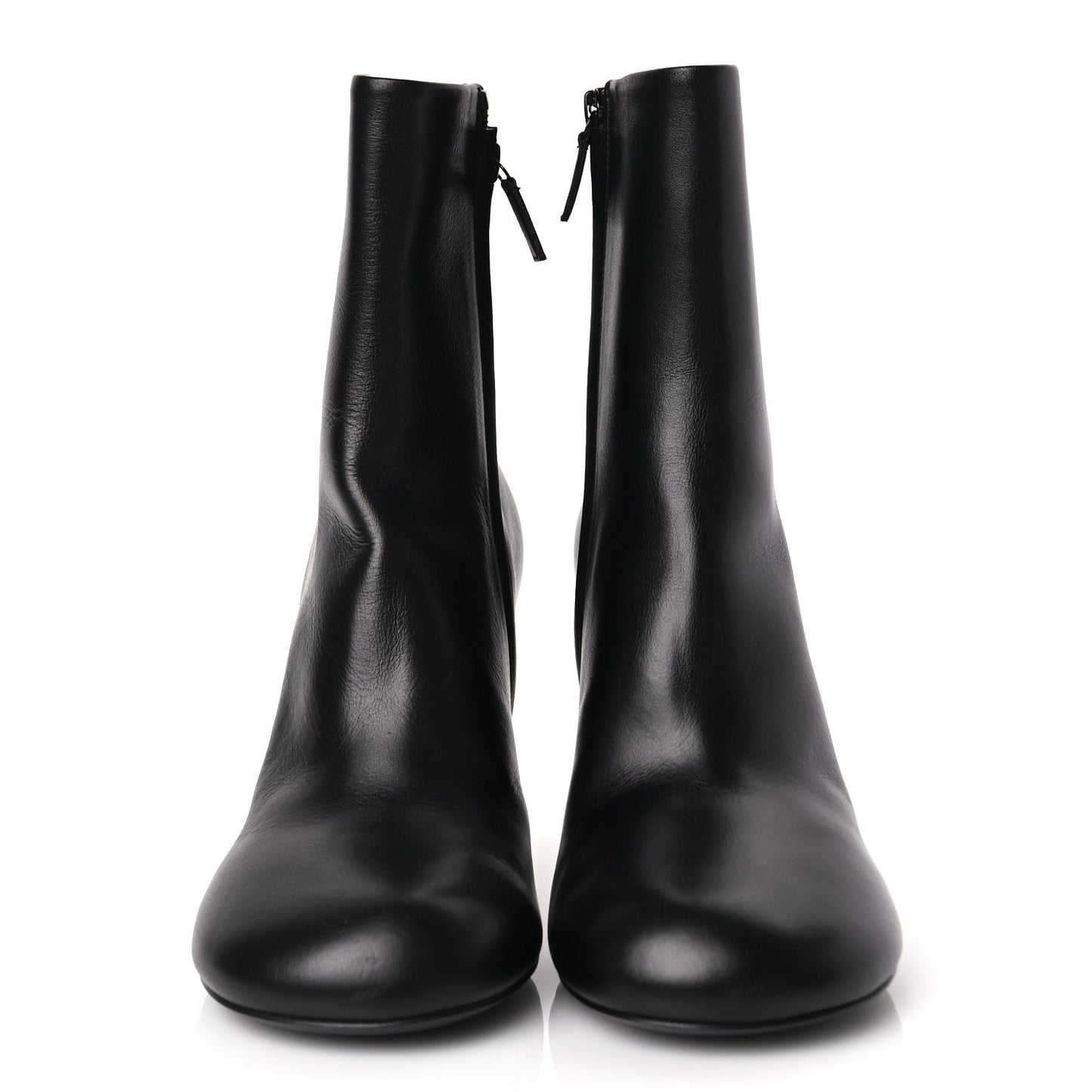 Soft Leather Lady Pedestal 90mm Booties 37 Black