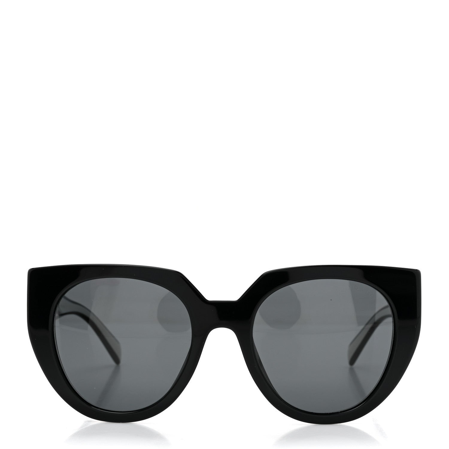 Prada Acetate Sunglasses SPR 14W Black White 2 of 7